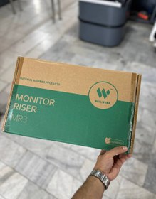 تصویر میز مانیتور برند Well Weng جنس بامبو Well Weng monitor riser