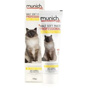 تصویر خمیر مالت نرم حرفه‌ای گربه – Munich Vet Malt Soft Paste Professional ۱۰۰ گرمی 