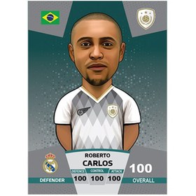 تصویر کیمدی کارت فوتبالی کیمدی روبرتو کارلوس سری پریمیوم توپ طلا 2024 