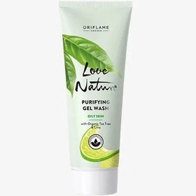 تصویر ژل پاک کننده صورت درخت چای (تی تری)و لیمو لاونیچر Love Nature Purifying Gel Wash With Organic Tea Tree & Lime