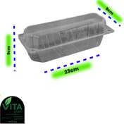 تصویر ساندویچ باکس مستطیل پریما | بسته ۱۵ عددی، مقاوم، بهداشتی، مناسب بسته‌بندی فست‌فود و غذاهای بیرون‌بر 