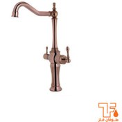 تصویر شیر ظرفشویی دومنظوره طوفان فلز مدل لنا Tofan Felez Dual Sink Mixer Lena Model