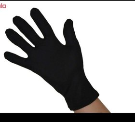 تصویر دستکش نخی سیاه بیتا 