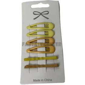 تصویر گیره سر تق تقی رنگی (بسته ۸ عددی) 