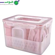 تصویر سرویس آشپزخانه ۸۵ پارچه لیمون مدل ۸ نفره 