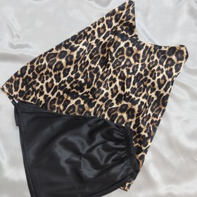 تصویر تاپ شورتک پلنگی 