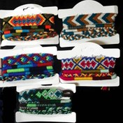 تصویر دستبند بافت نخ کاموا ابریشم 