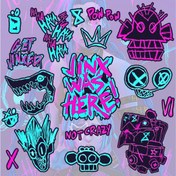 تصویر استیکر گرافیتی جینکس 