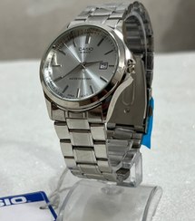 تصویر کاسیو گرد مردانه رنگی - نقره ای 