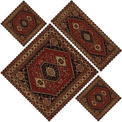 تصویر رانر رومیزی مخمل ست ۴ تکه رنس مدل S31-42456 