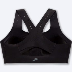 تصویر نیم تنه ورزشی زنانه بروکس مدل Brooks Dre Zip 2.0 Sports Bra|مشکی 