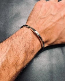 تصویر بنگل النگویی پیچی استیل 