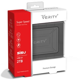 تصویر هارد اکسترنال وریتی مدل SISU EH21U3 ظرفیت 2 ترابایت Verity SISU EH21U3 External Hard Drive - 2TB