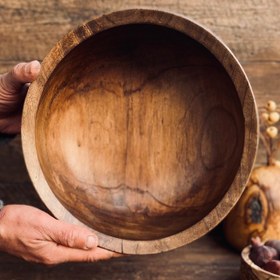 تصویر کاسه چوبی کد 0412 