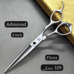 تصویر قیچی فینی 109 مشکی 6 اینچ Finny scissors 109 Black 6 inches