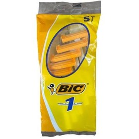 تصویر تیغ یک لبه نرمال بیک بسته 5 عدد Bic normal 1