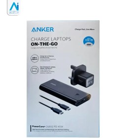 تصویر پاوربانک 26800 میلی آمپری انکر با توان 45 وات به همراه آداپتور 30 واتی Anker PowerCore+ 26800 PD 45W with Nano II 30W Charger – Speed Combo – مدل B1376 