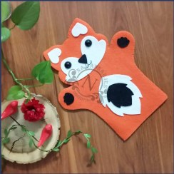 تصویر عروسک دستکشی طرح روباه 