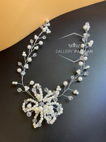 تصویر ریسه موی عروس کد 722 bridal headband code 722