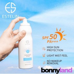 تصویر اسپری ضد آفتاب استلین STELIN SPF50 بی‌رنگ: محافظت کامل در برابر آفتاب، بدون ایجاد لک 