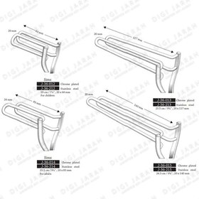 تصویر اسپکلوم مقعد دو شاخ سیمی بلند J-36-212 surgicon 
