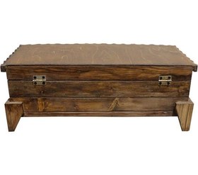 تصویر صندوقچه چوبی مدل سنتی سایز 25×60 سانتی‌متری 