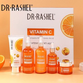 تصویر مجموعه مراقبت از پوست ویتامین C دکتر راشل دکتر راشل بسته 5 عددی Dr.Rashel Vitamin C Brightening & Anti Ageing Skin Care Series 