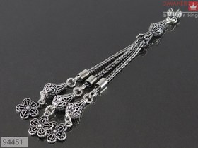 تصویر کرکوش نقره طرح شکوفه کد 94451 