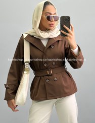 تصویر بارانی یقه ایستاده کد 010118 