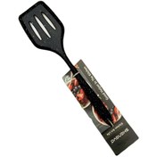 تصویر کفگیر شنگیا مدل سیلیکونی شیار دار 