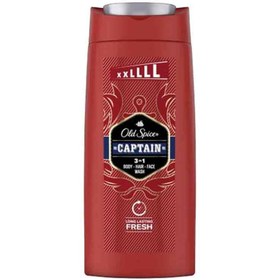 تصویر شامپو سر و بدن ایتالیایی الد اسپایس Old Spice Captain مناسب آقایان 675 میل 