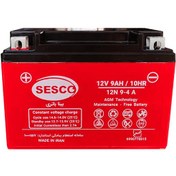 تصویر باتری موتور سیکلت ۹ آمپر کوتاه SESCO SESCO 9 amper