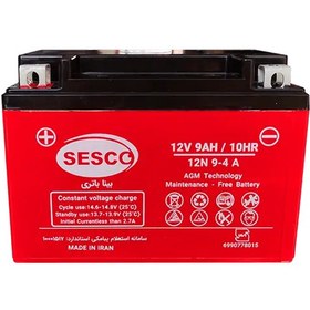 تصویر باتری موتور سیکلت ۹ آمپر کوتاه SESCO SESCO 9 amper