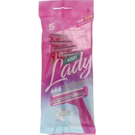 تصویر ژیلت دربی مدل Lady بسته 5 عددی Gillette derby lady model, pack of 5