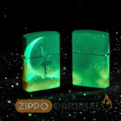 تصویر فندک زیپو مدل 48781 طرح رقصنده ای در ماه 