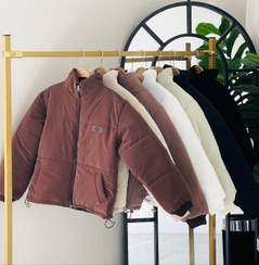 تصویر کاپشن چاپی سیلیکونی فری‌سایز تا سایز ۴۴ – قد ۵۸ با آستر داخلی و ۷ رنگ ترند - کرم روشن 