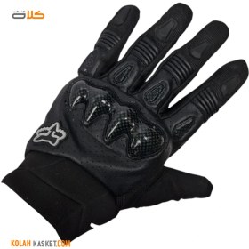 تصویر دستکش موتور سواری فاکس FOX مشکی Fox Motorcycle Gloves FOX Black Four Seasons