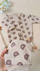 تصویر سرهمی نوزادی کبریتی طرح خرس سایز ۱ تا ۳ 