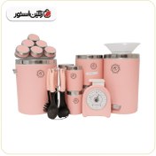 تصویر سرویس ۲۶ پارچه اورمزد صورتی درب کروم 