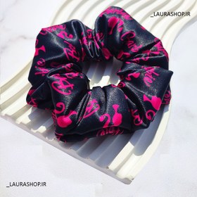 تصویر کش مو اسکرانچی طرح باربی دخترانه و زنانه Scrunchie barbie design for girls and women