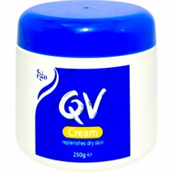 تصویر کرم مرطوب کننده کیو وی QV Cream Replenishes Dry Skin 