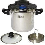 تصویر زودپز دوقلو فوما مدل FU2103 ظرفیت ۶ لیتر با بدنه استیل ضد زنگ 