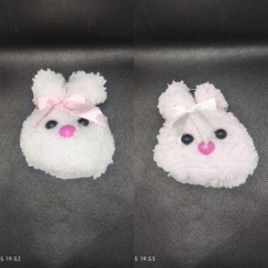 تصویر جا سوئیچی عروسکی پشمالو 