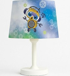 تصویر آباژور کودکانه طرح ربات بامزه 