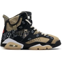 تصویر کتونی نایکی ایر جردن 6 باندانا کد 594 Nike air Jordan 6 bandana - 594