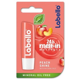 تصویر بالم لب لابلو (Labello) مدل PEACH Shine مرطوب کننده و بالم لب