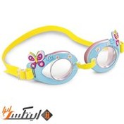 تصویر عینک شنا کودک اینتکس طرح خرچنگ کد 55610 