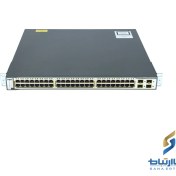 تصویر سوئیچ سیسکو مدل WS-C3750G-48PS-S استوک Cisco WS-C3750G-48PS-S 48Port Switch Stock