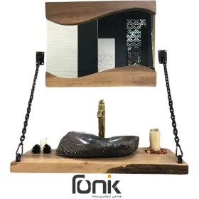 تصویر روشویی چوبی روستیک مدل 2011 