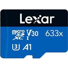 تصویر کارت حافظه MicroSDXC لکسار مدل micro 633X U3 V30 100/45 ظرفیت 64 گیگابایت 
